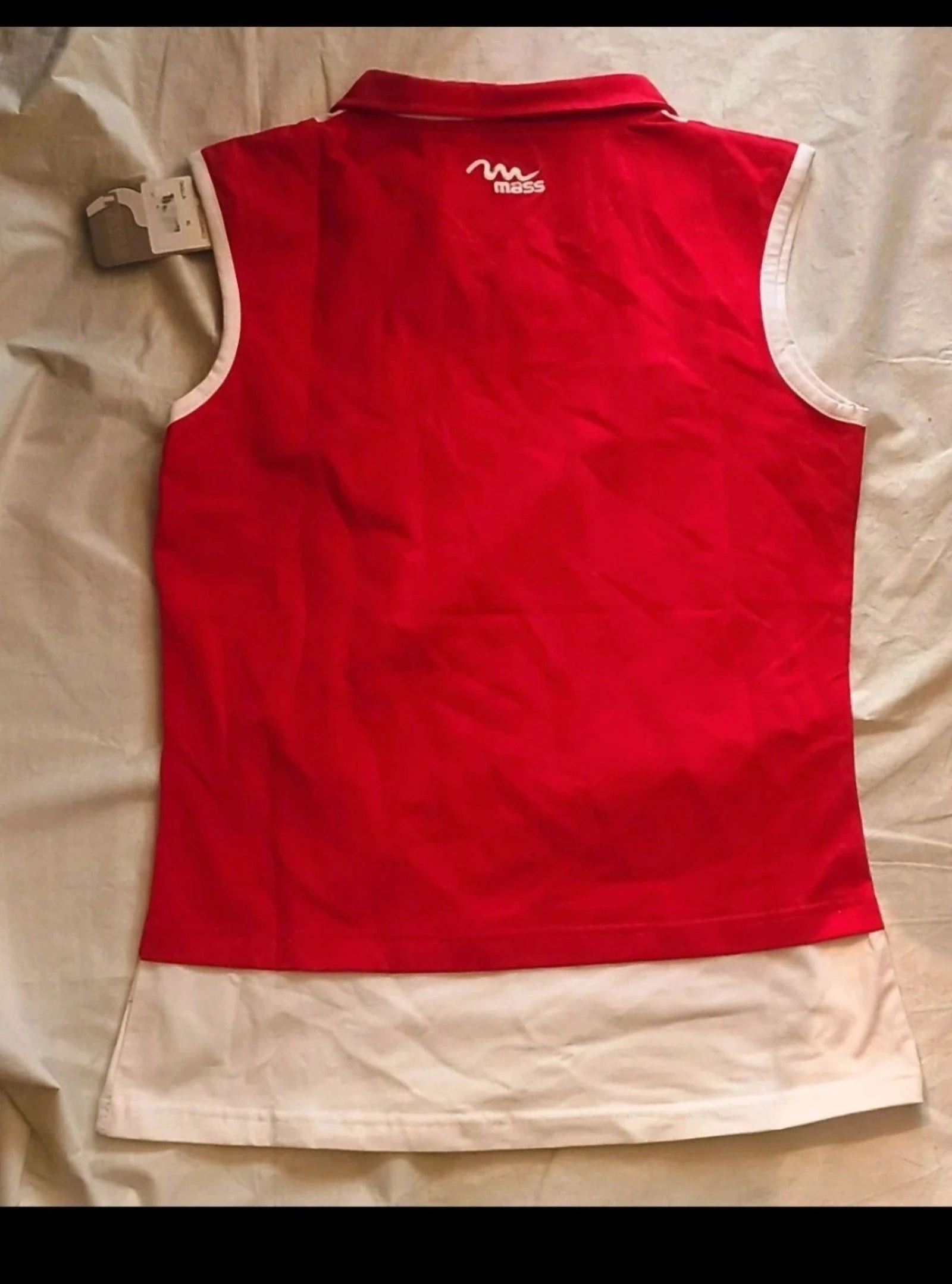 Sleeveless Sports Polo MASS Sport Line (Red/White) | New with Tags – photo 6